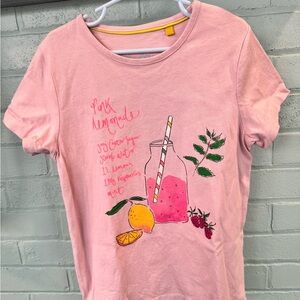 Mini Boden Pink Lemonade Graphic Tee